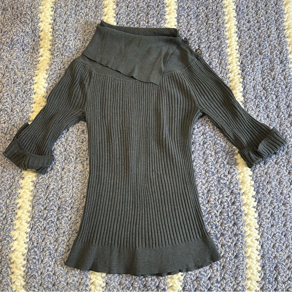 Cute Grey Top Brand Inc International Concepts Size Medium